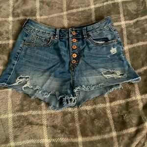Rewash distressed jean shorts